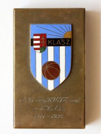 Emlékplakett a Berettyóújfalui Sport Egyletnek a KLASZ-tól 1936