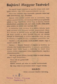 Uszító röplap 1944-ből